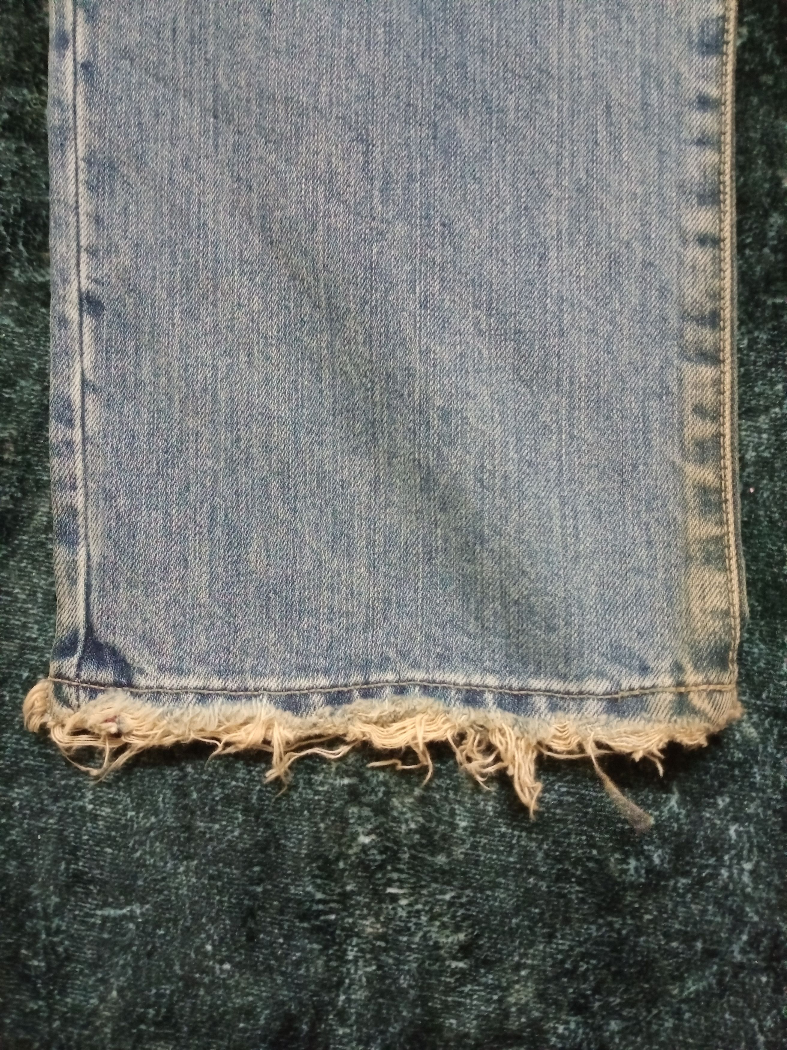 If Six Was Nine × Japanese Brand × Vintage Rare Vintage BlueWay Distressed Denim Pants Size 28" / US 6 / IT 42 - 15 Thumbnail