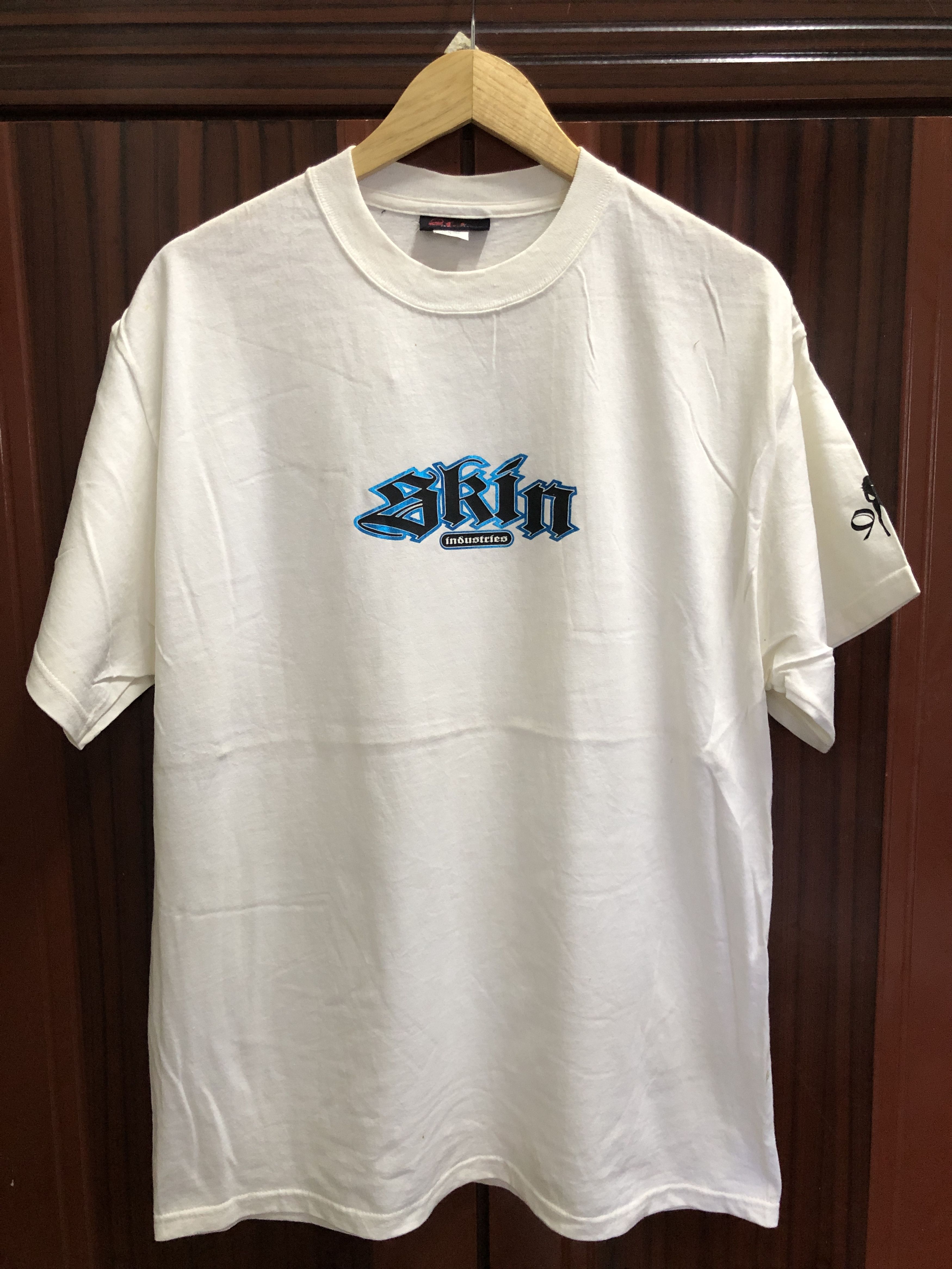 Japanese Brand Vintage Y2K Skin Industries Porn Star Skateboard Tee Size US L / EU 52-54 / 3 - 1 Thumbnail