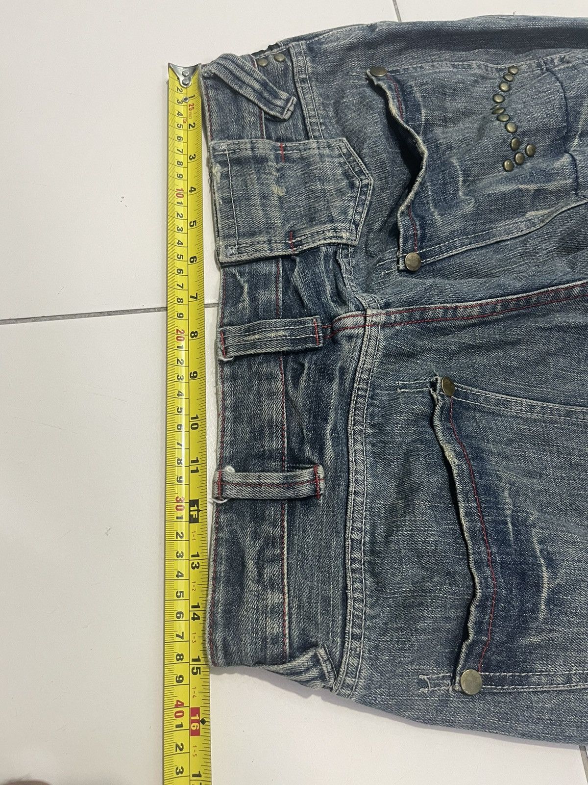 Punk and Yo × Vintage Nouveau Brillant Home Designer Jeans Size US 30 / EU 46 - 13 Thumbnail
