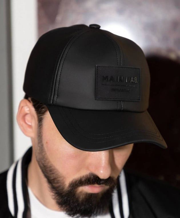 Balmain o1s1wg111025 Size: OS/Cap With Logo Patch in Black Size ONE SIZE - 4 Thumbnail