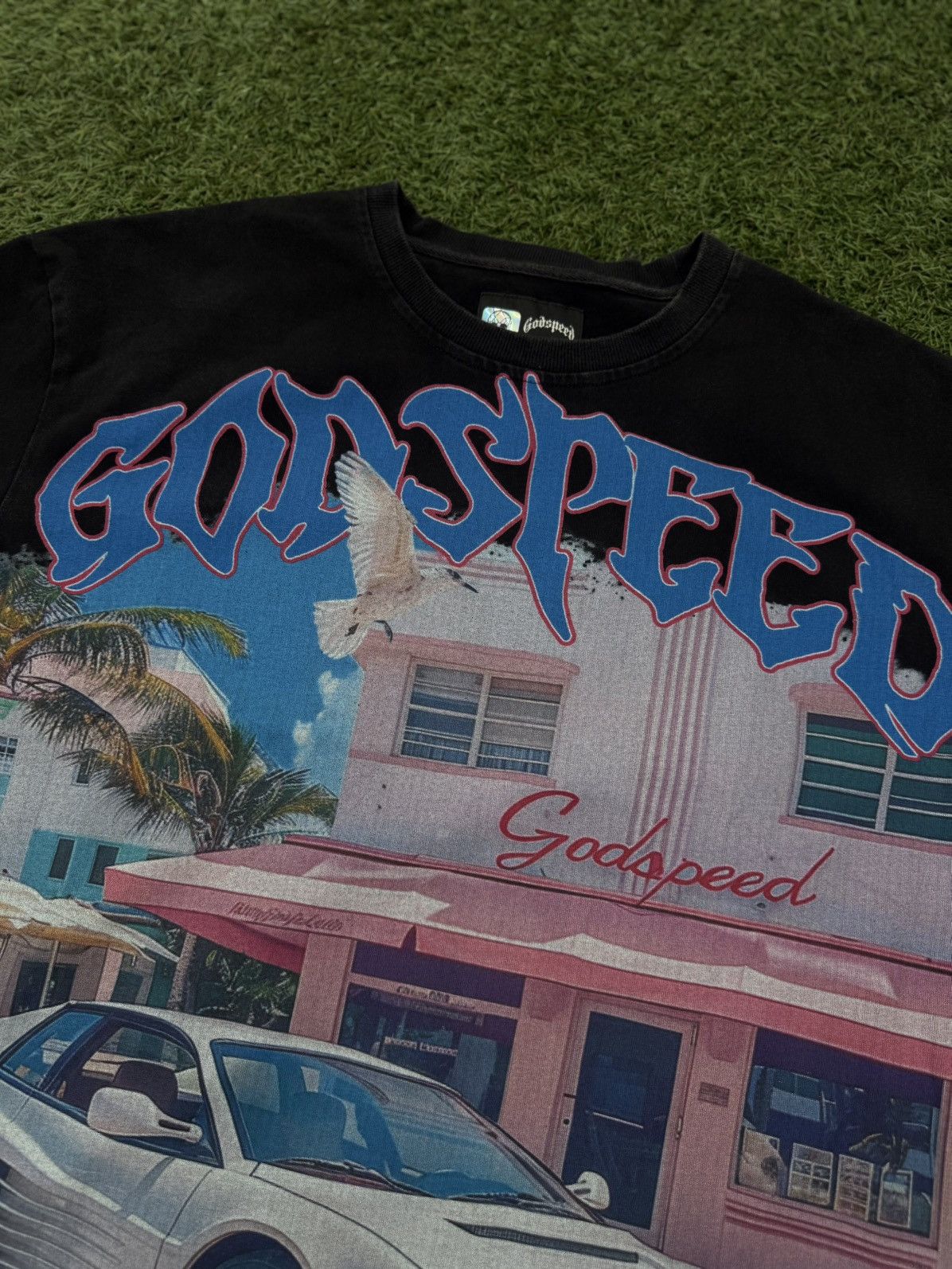 Godspeed Godspeed Black Miami Car Tee Shirt Size XL (NEW) Size US XL / EU 56 / 4 - 4 Thumbnail