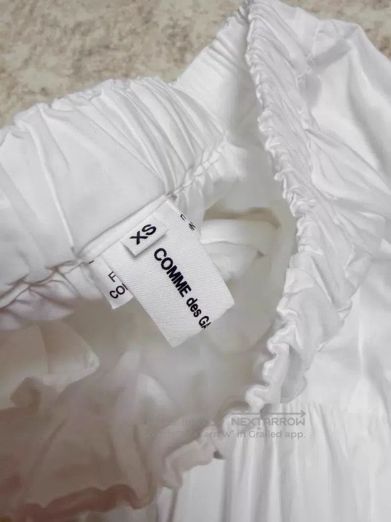 Comme des Garcons Comme des Garcons size XS White classic half skirt Size 23" - 3 Thumbnail