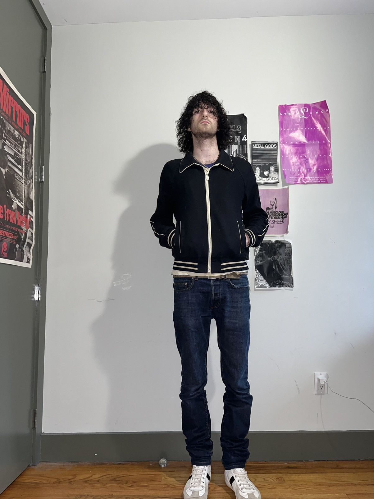 Dior × Hedi Slimane AW05 'In The Morning' Wool Varsity Jacket Size US M / EU 48-50 / 2 - 13 Thumbnail