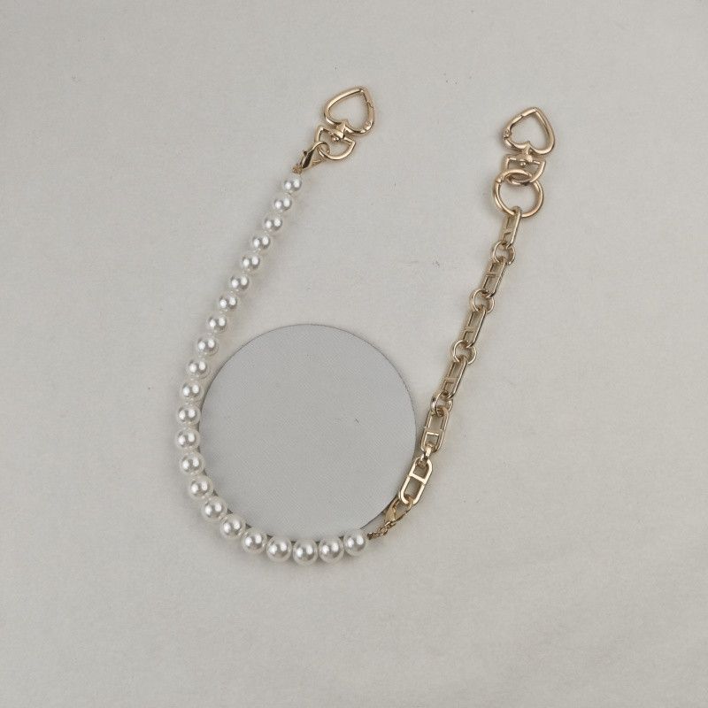 Japanese Brand × Jewelry Punk Pants Chain with Pearl Hemp Flower Links Size ONE SIZE - 4 Thumbnail
