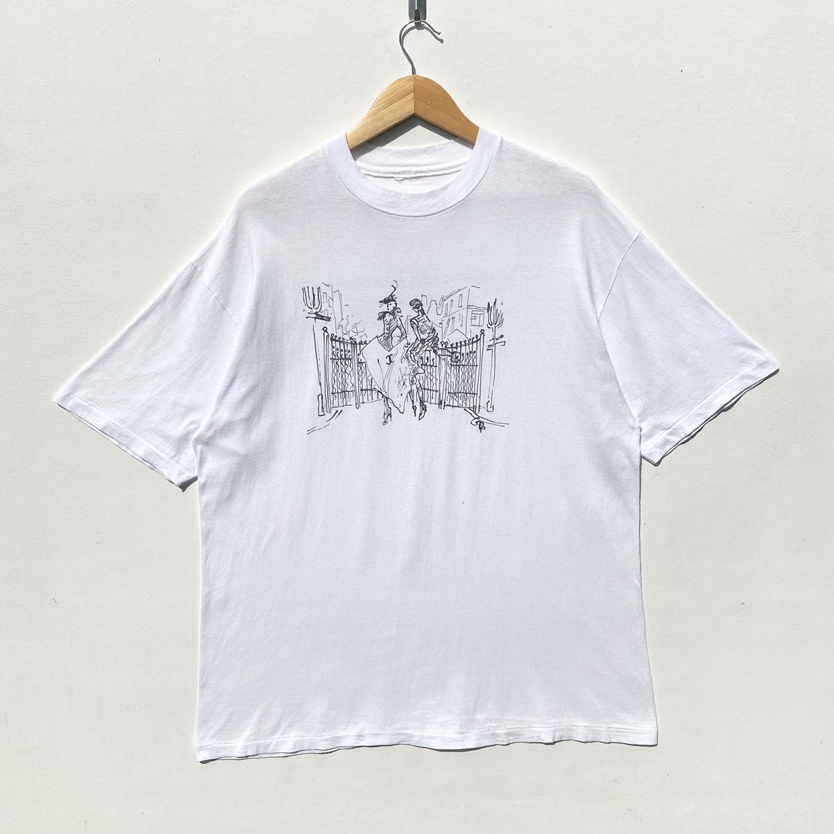 1996 Vintage Gladys Perint Palmer Maiden Lane Art Shirt