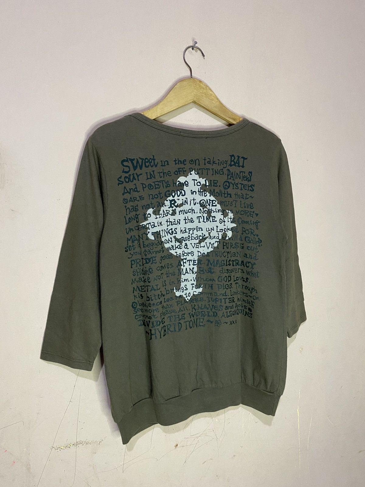 If Six Was Nine Y2K Algonquins Crossover Poem Cardigan Size US M / EU 48-50 / 2 - 2 Thumbnail