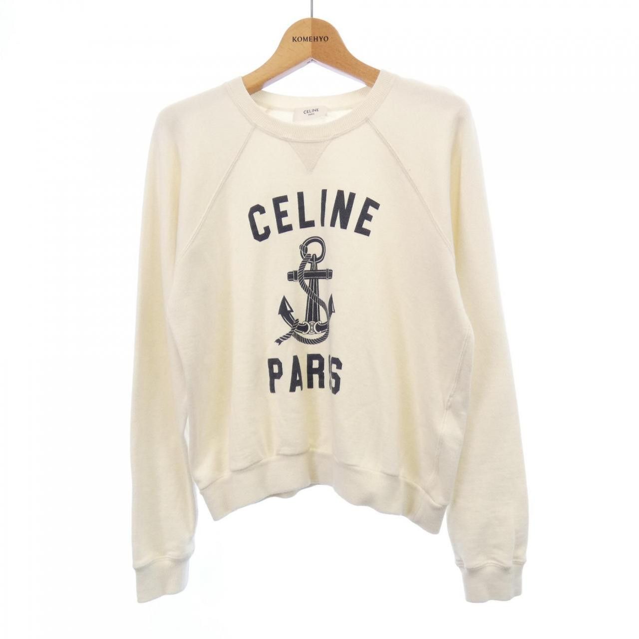 Celine Celine CELINE CELINE ANCHOR CASHMERE Blend Sweatshirt Textile Sweatshirts & Hoodies 2Y244450I DUTY FREE for USA Size ONE SIZE - 1 Thumbnail