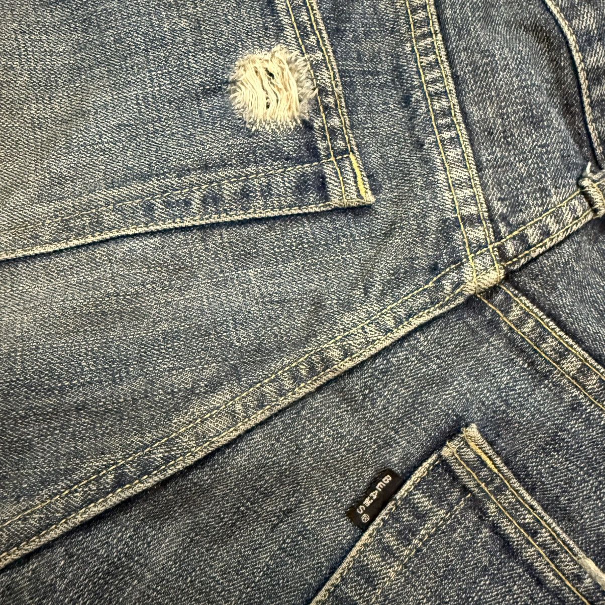 Beams Plus 🔥🇯🇵 Vintage 90s Japanese Distressed Beams Denim Size US 31 - 9 Thumbnail