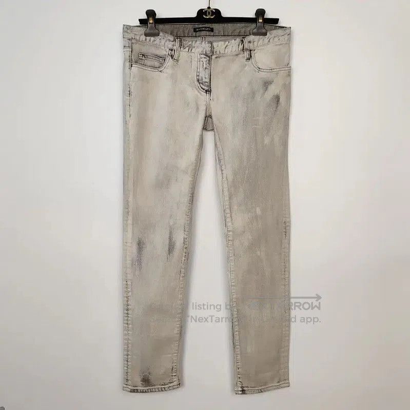 Balmain Balmain Gray Cotton Casual Pants for Men . Size US 32 / EU 48 - 1 Thumbnail