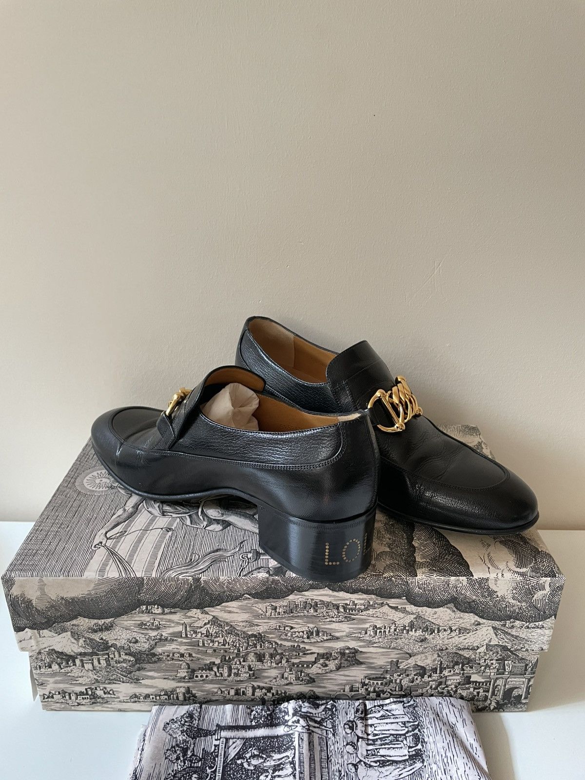Gucci Gucci Moccasin Quentin Blk heels Size US 7 / EU 40 - 3 Thumbnail