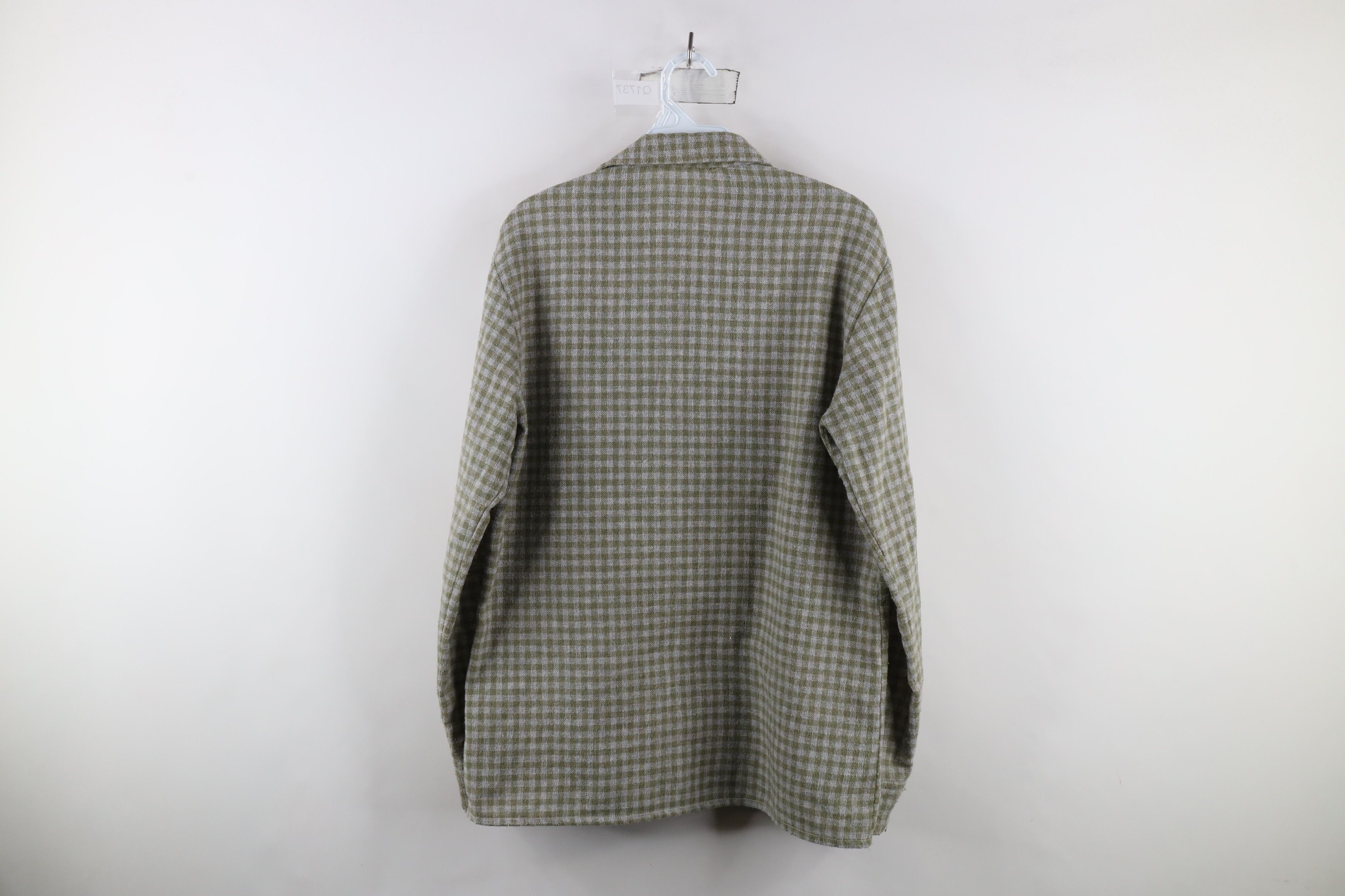 Vintage Vintage 70s Streetwear Leather Trim Wool Knit Button Shirt Size US M / EU 48-50 / 2 - 14 Thumbnail