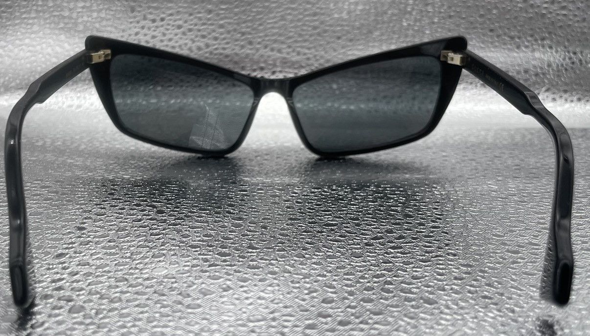 Gucci Gucci Men's Black Acetate Rectangle Sunglasses Size ONE SIZE - 2 Thumbnail