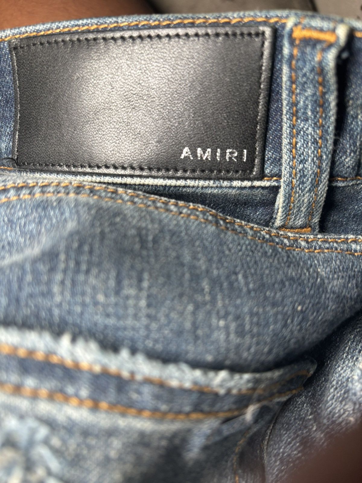 Amiri Mike Amiri Blue With Black Size US 31 - 12 Thumbnail