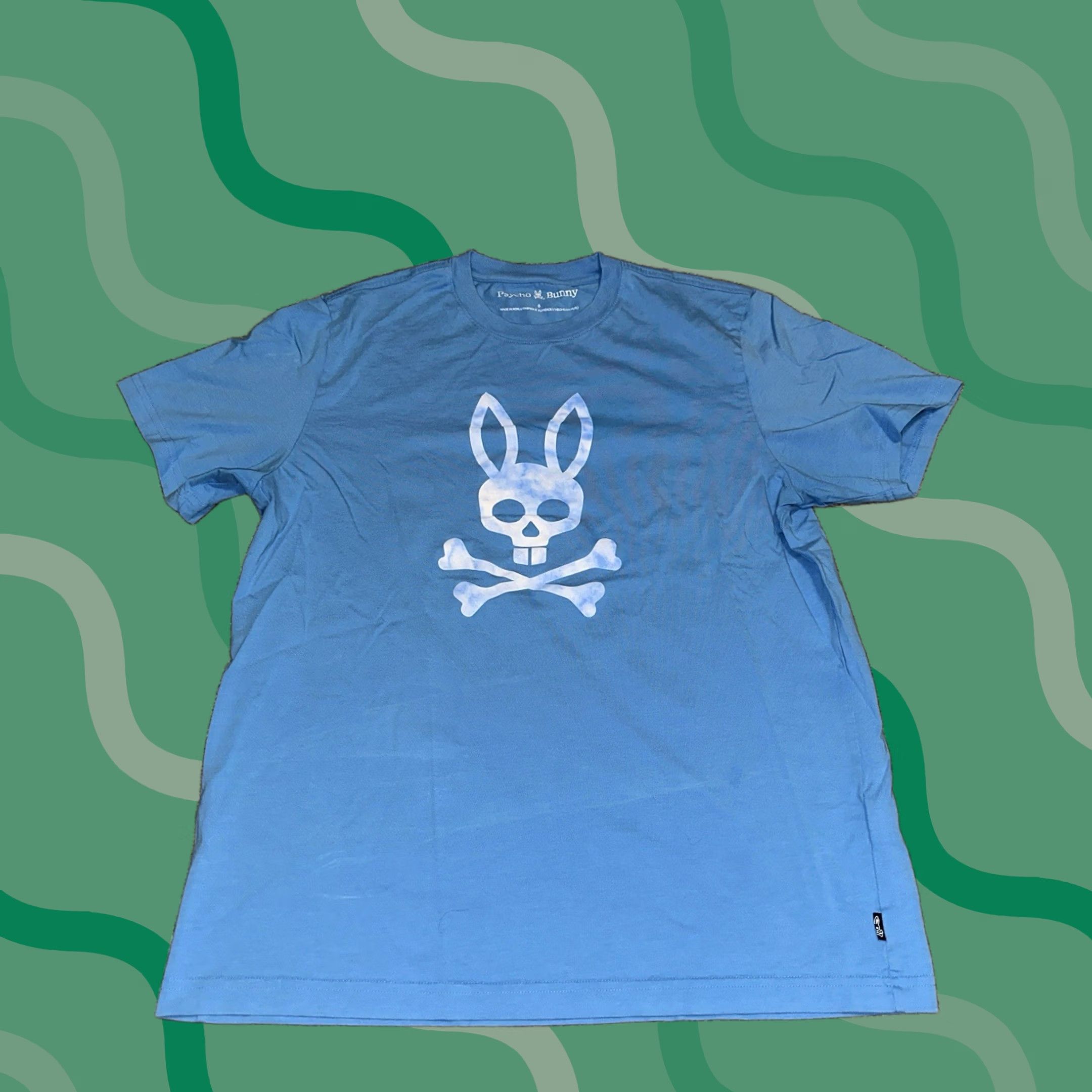 Psycho Bunny Psycho Bunny Shirt Men 2XL Blue Cotton Graphic Print Short Sleeve Preppy Size US XXL / EU 58 / 5 - 1 Thumbnail