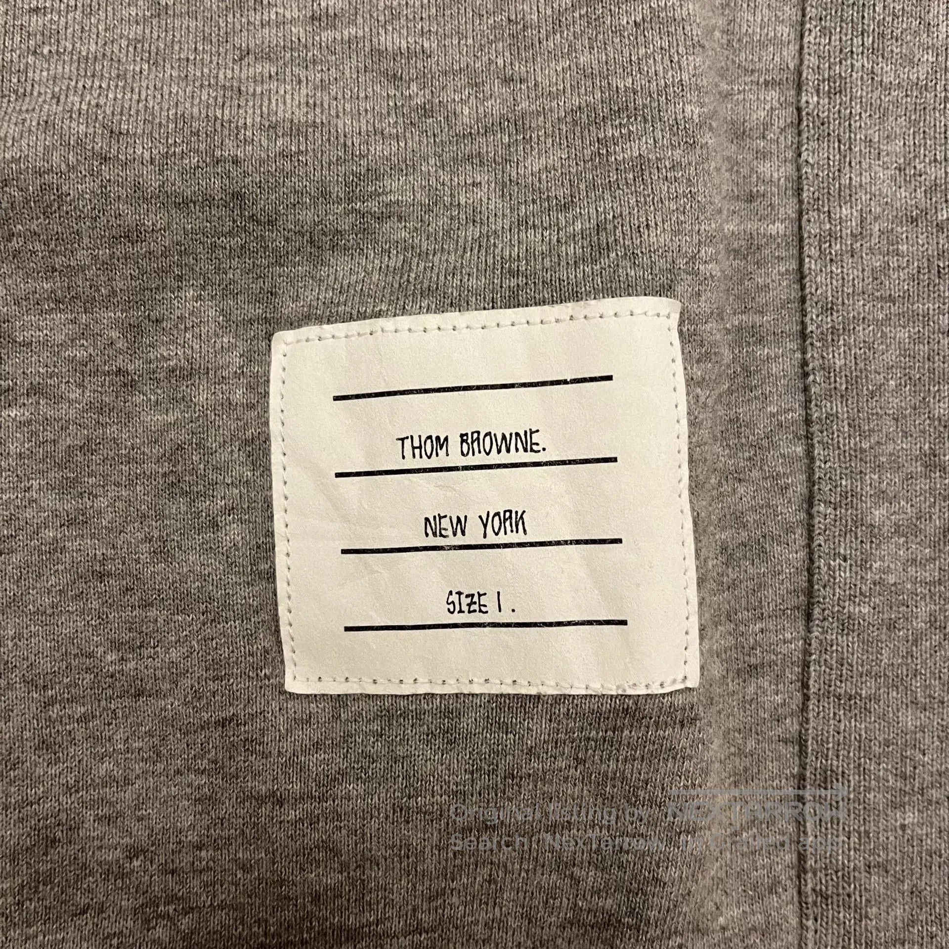 Thom Browne Thom Browne Distressed Gray Pullover Hoodie. Size US S / EU 44-46 / 1 - 5 Thumbnail