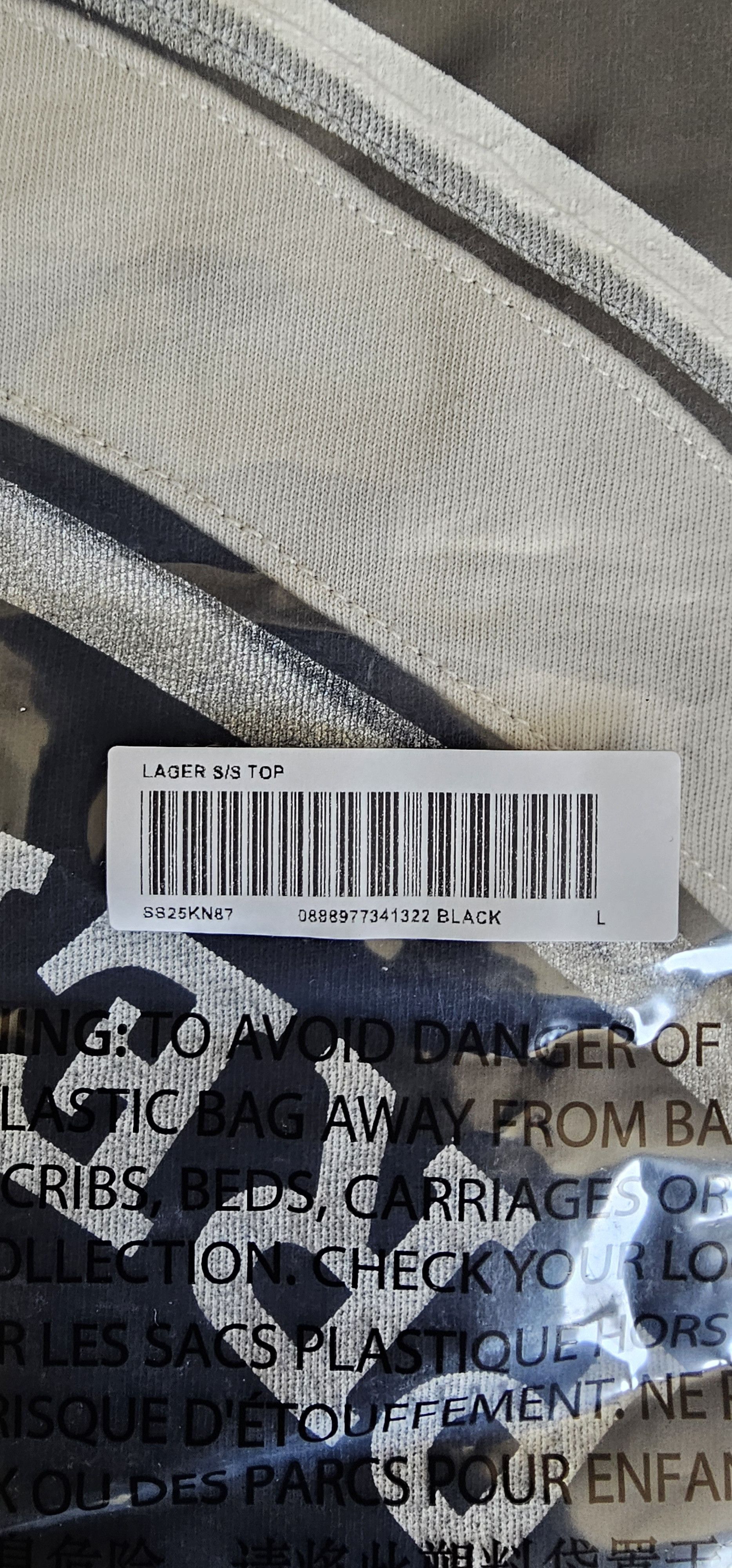 Supreme New Supreme Lager Short Sleeve - Black Size US L / EU 52-54 / 3 - 4 Thumbnail