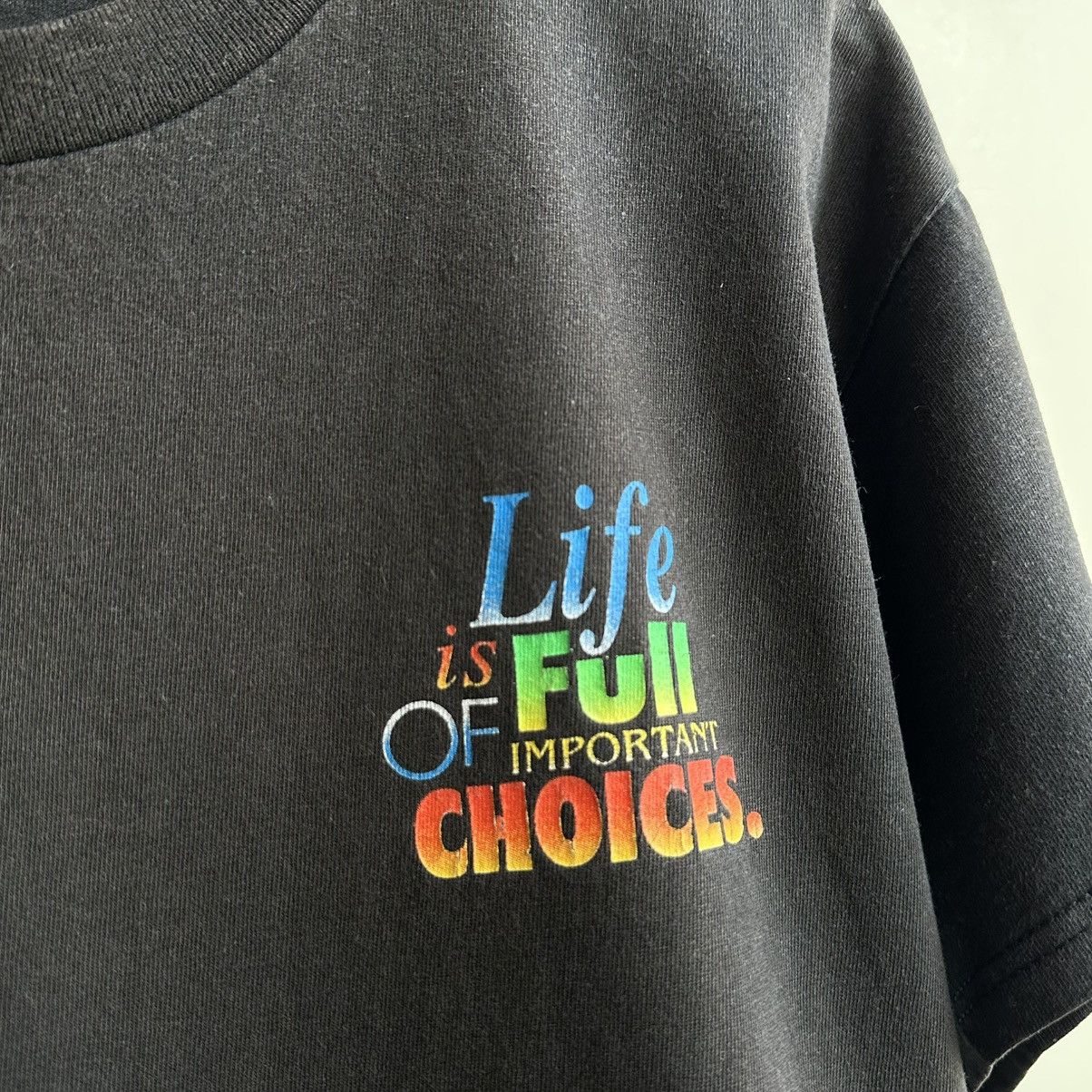 Vintage VINTAGE 1994 LIFE IS FULL OF IMPORTANT CHOICES GUITAR TEE Size US L / EU 52-54 / 3 - 8 Thumbnail