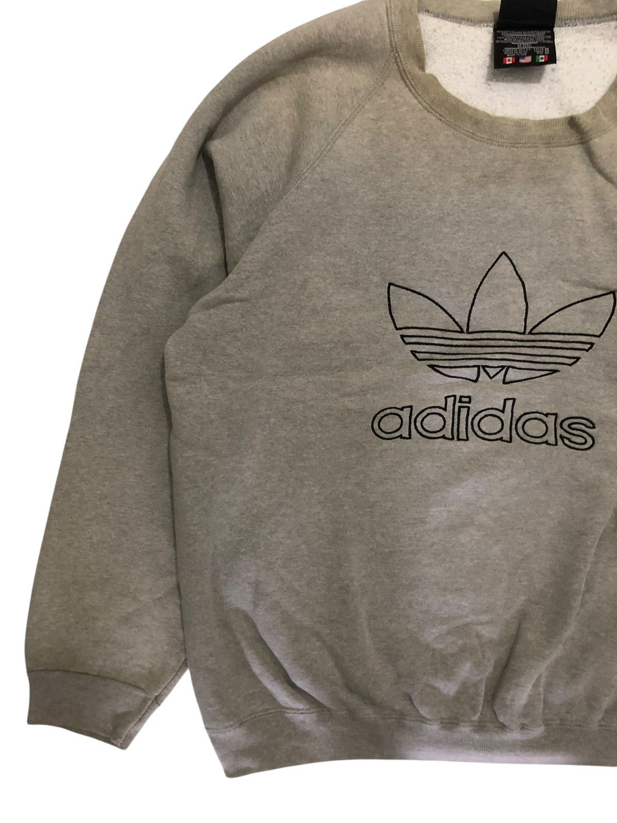 Adidas Vintage Adidas Trefoil Boxy Sweatshirt Size US L / EU 52-54 / 3 - 2 Thumbnail