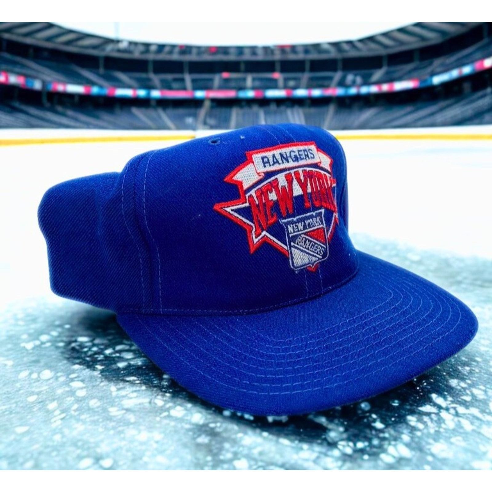 Ccm New York Rangers Vintage CCM Snapback Hat 100% Wool NHL Size ONE SIZE - 3 Thumbnail