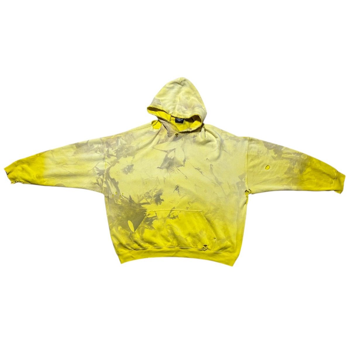 Balenciaga FALL 21 BALENCIAGA DESTROYED HOODIE 1 OF 1 MUD FADE CUSTOM Size US S / EU 44-46 / 1 - 2 Thumbnail