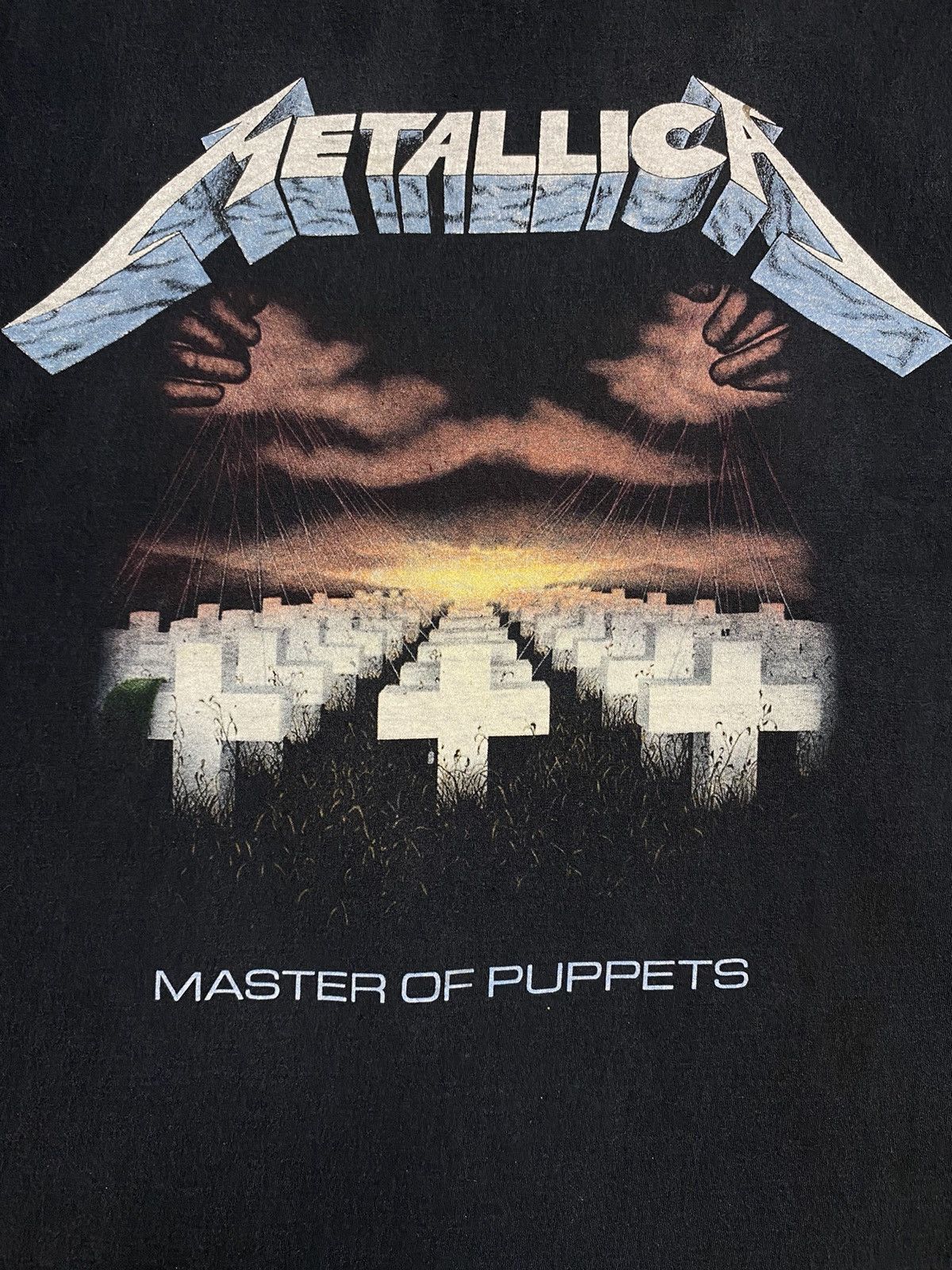 Band Tees Metallica master of puppets black tee vintage y2k 90s rock Size US XXL / EU 58 / 5 - 3 Thumbnail