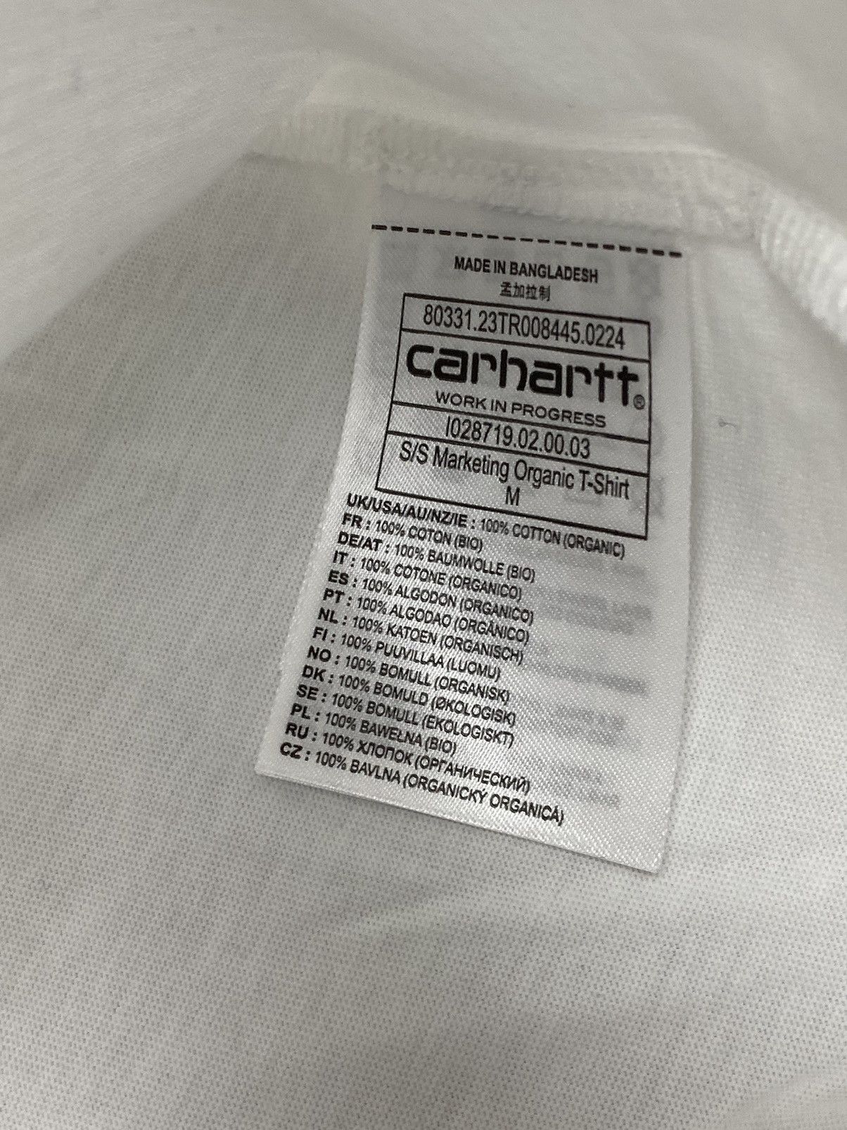 Carhartt Wip Carhartt WIP x BYOBSS T-shirt size M White new Size US M / EU 48-50 / 2 - 7 Thumbnail