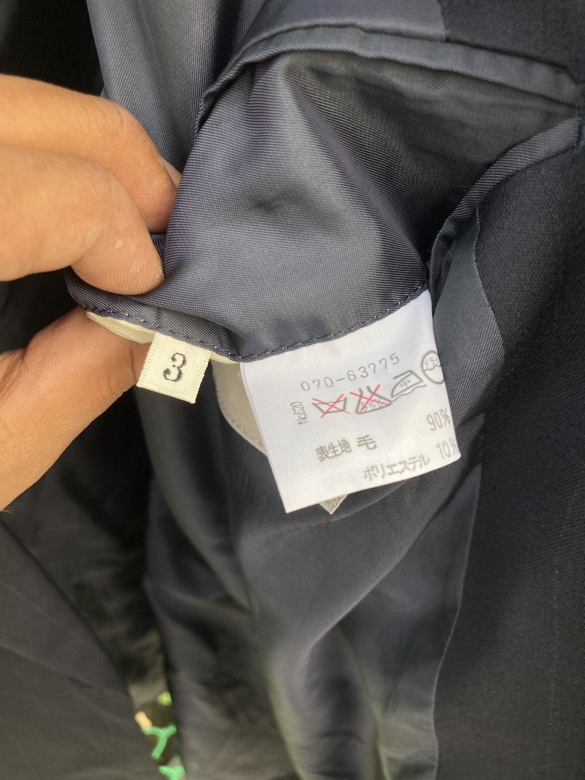 Takeo Kikuchi Takeo Kikuchi Black Double Breasted Pinstripe Blazer Size 44R - 15 Thumbnail