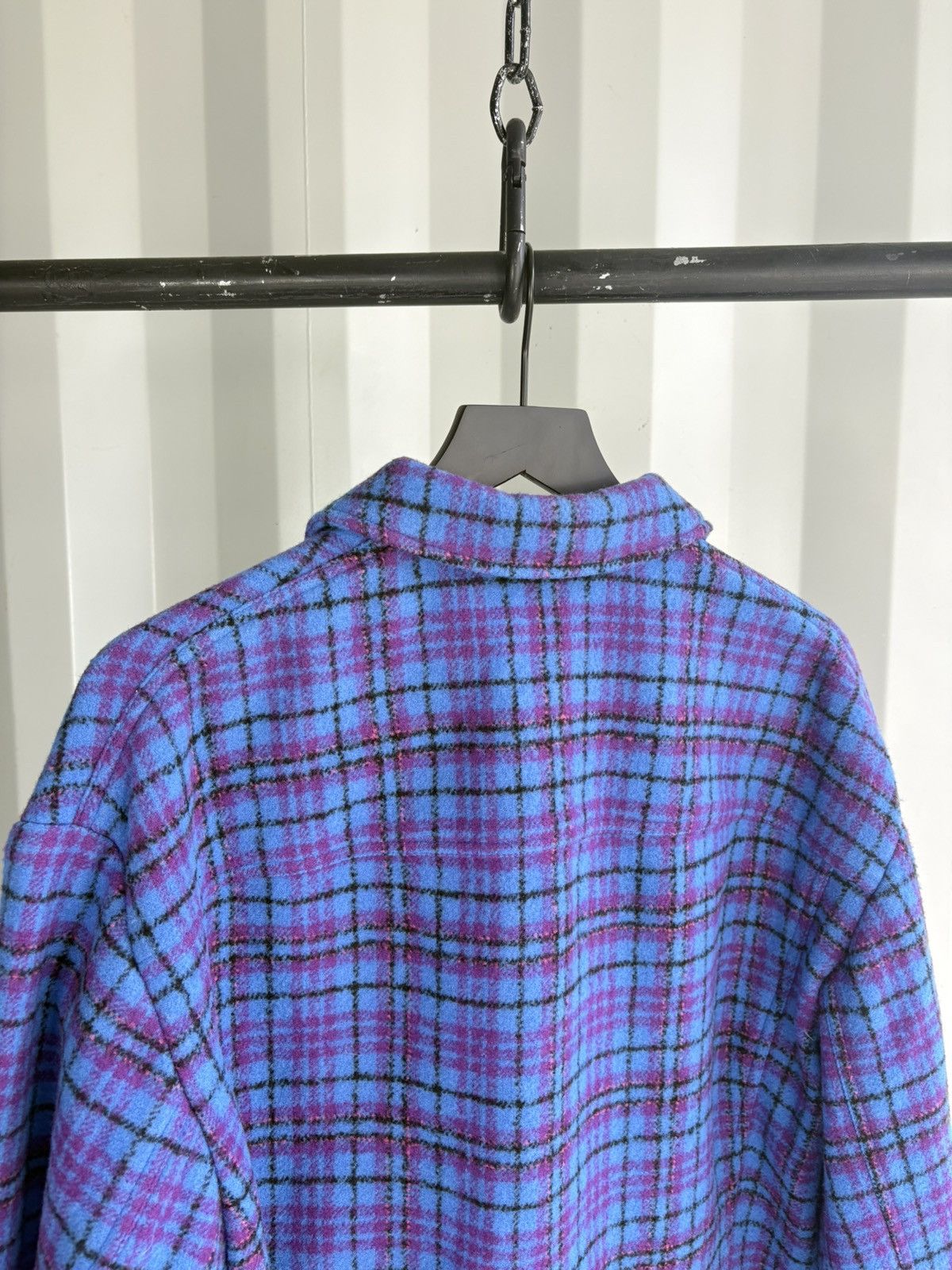 Louis Vuitton Oversize Blue Trucker Flannel Jacket Virgil Era Size US M / EU 48-50 / 2 - 5 Thumbnail