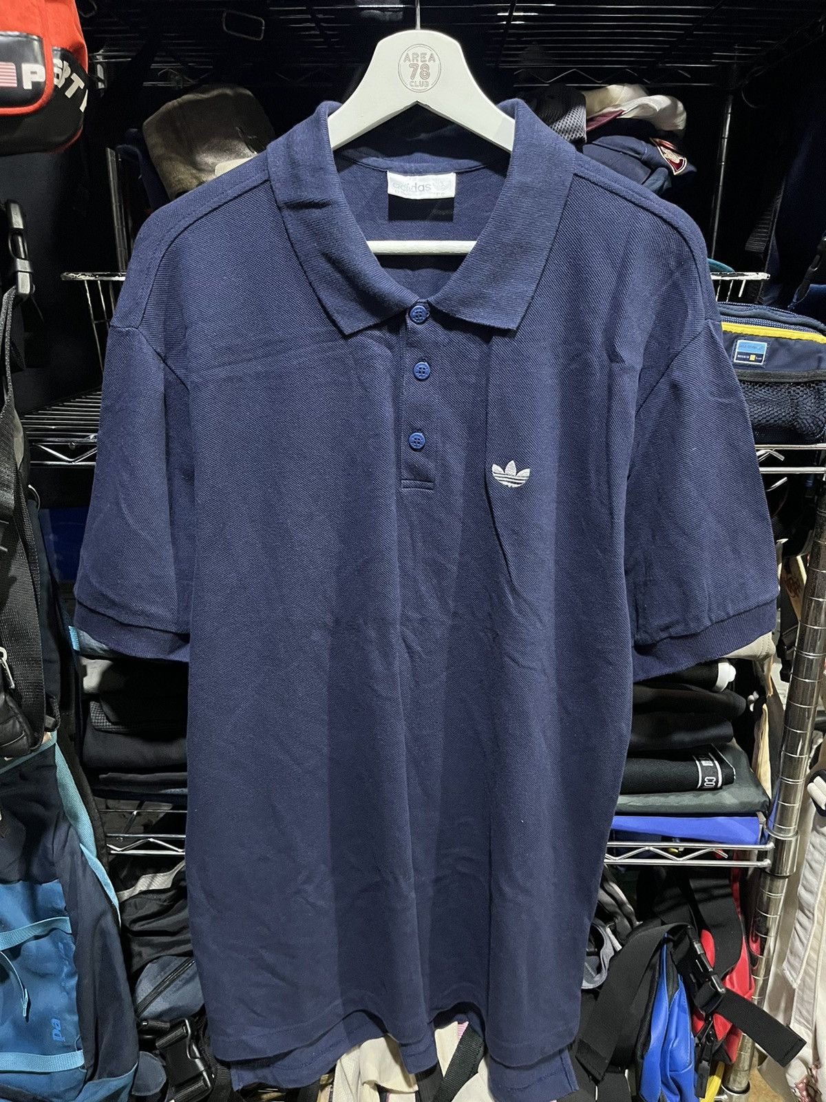 Adidas Adidas Trefoil Polo Shirt Minimal Logo 90s Size US L / EU 52-54 / 3 - 1 Thumbnail