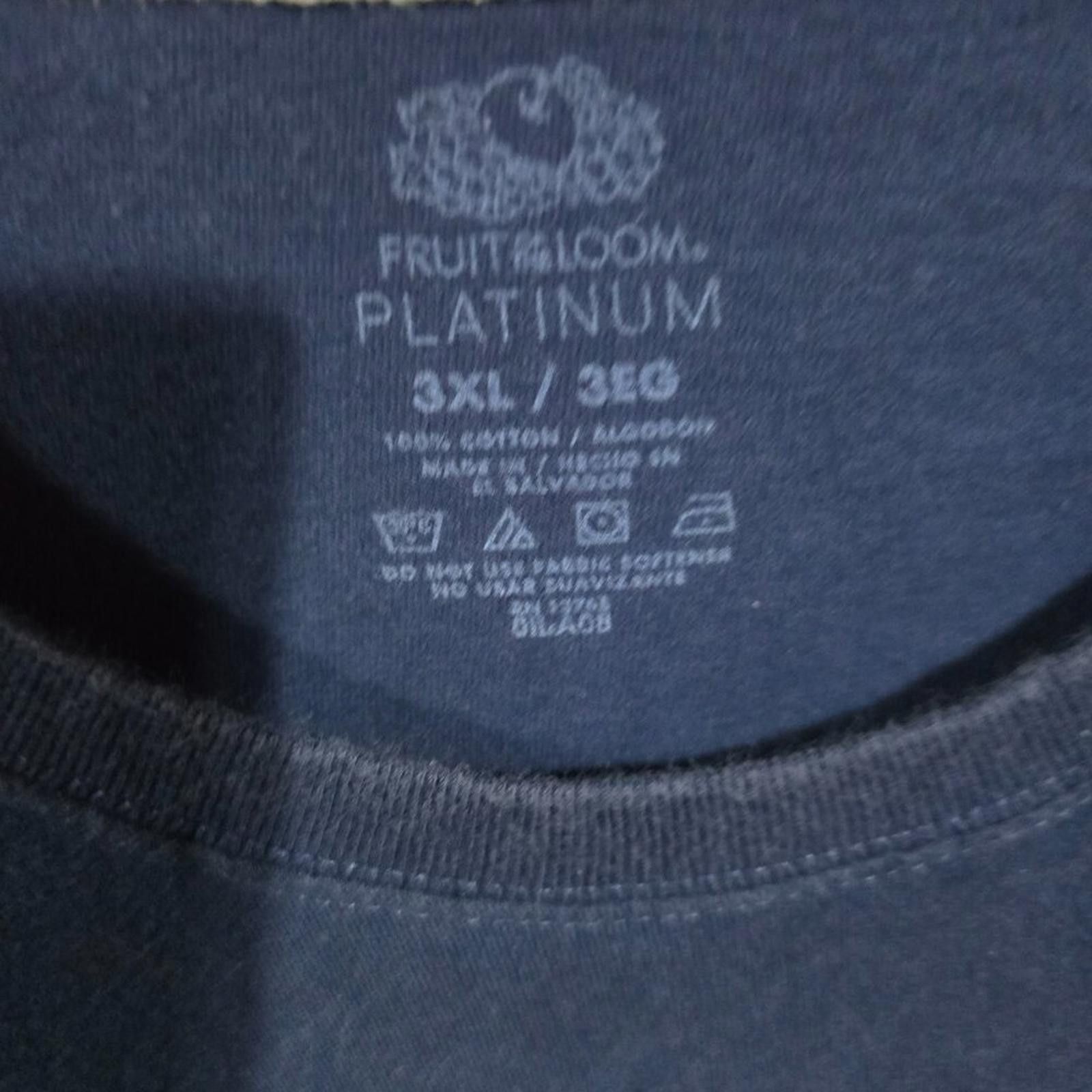 Fruit Of The Loom Fruit of the Loom Platinum Navy Blue Muscle Shirt Size US XXL / EU 58 / 5 - 2 Thumbnail
