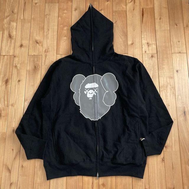 Bape × Kaws BAPE × KAWS APE HEAD logo full zip hoodie a bathing ape NIGO Size US XL / EU 56 / 4 - 1 Thumbnail
