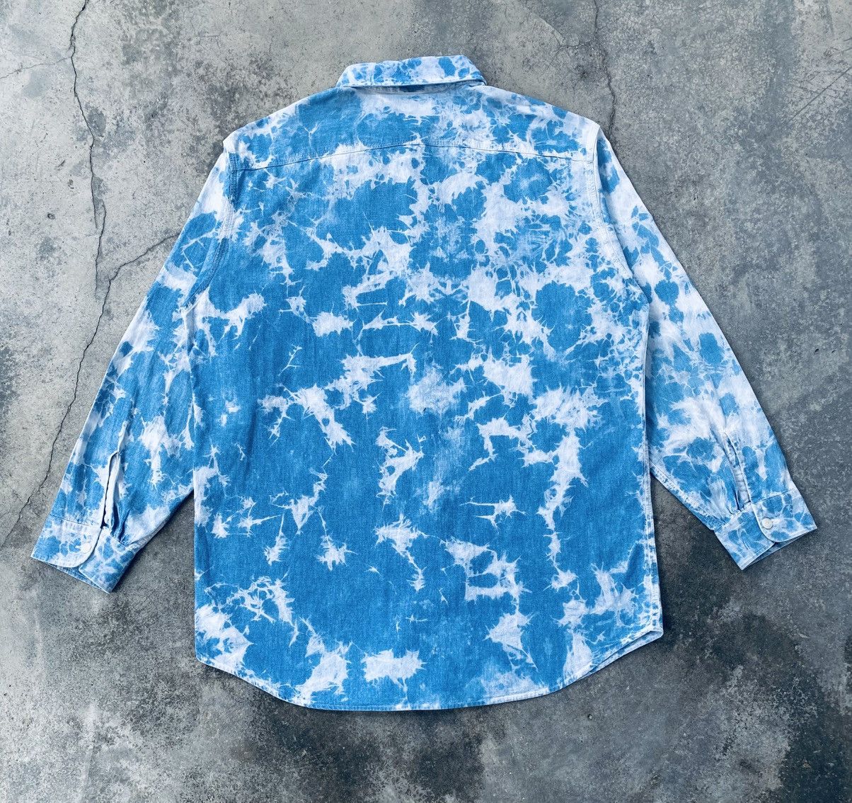 Polo Ralph Lauren Vintage Polo Ralph Lauren Acid Wash Button Ups Long Sleeve Size US L / EU 52-54 / 3 - 2 Thumbnail