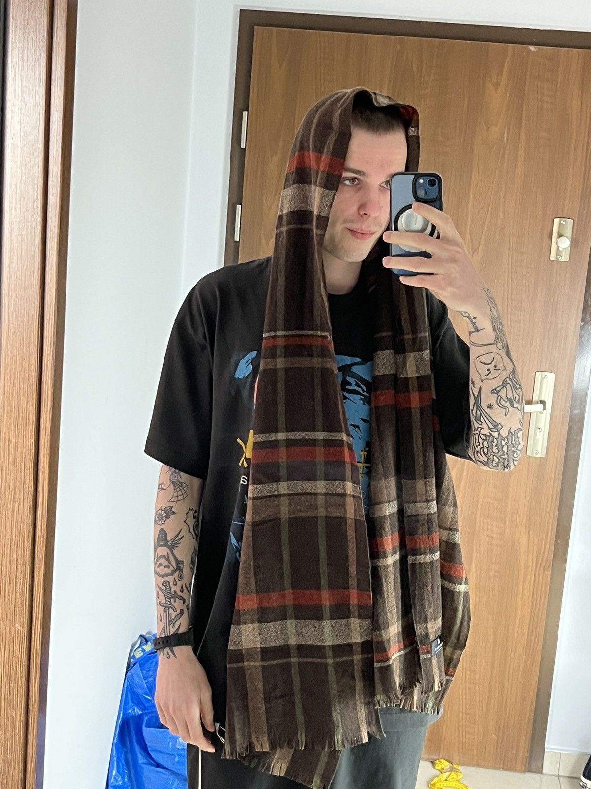Designer × Lanvin ➕ lanvin vintage big oversized wool scarf archive designer Size ONE SIZE - 5 Thumbnail