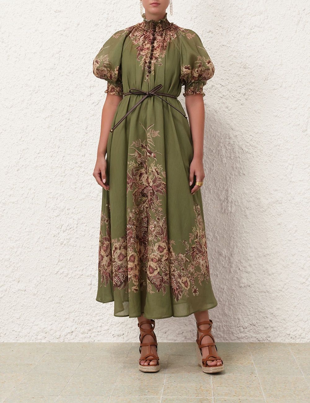 Zimmermann oc11z0525 Ottie Swing Maxi Dress in Multicolor Size XS / US 0-2 / IT 36-38 - 2 Thumbnail