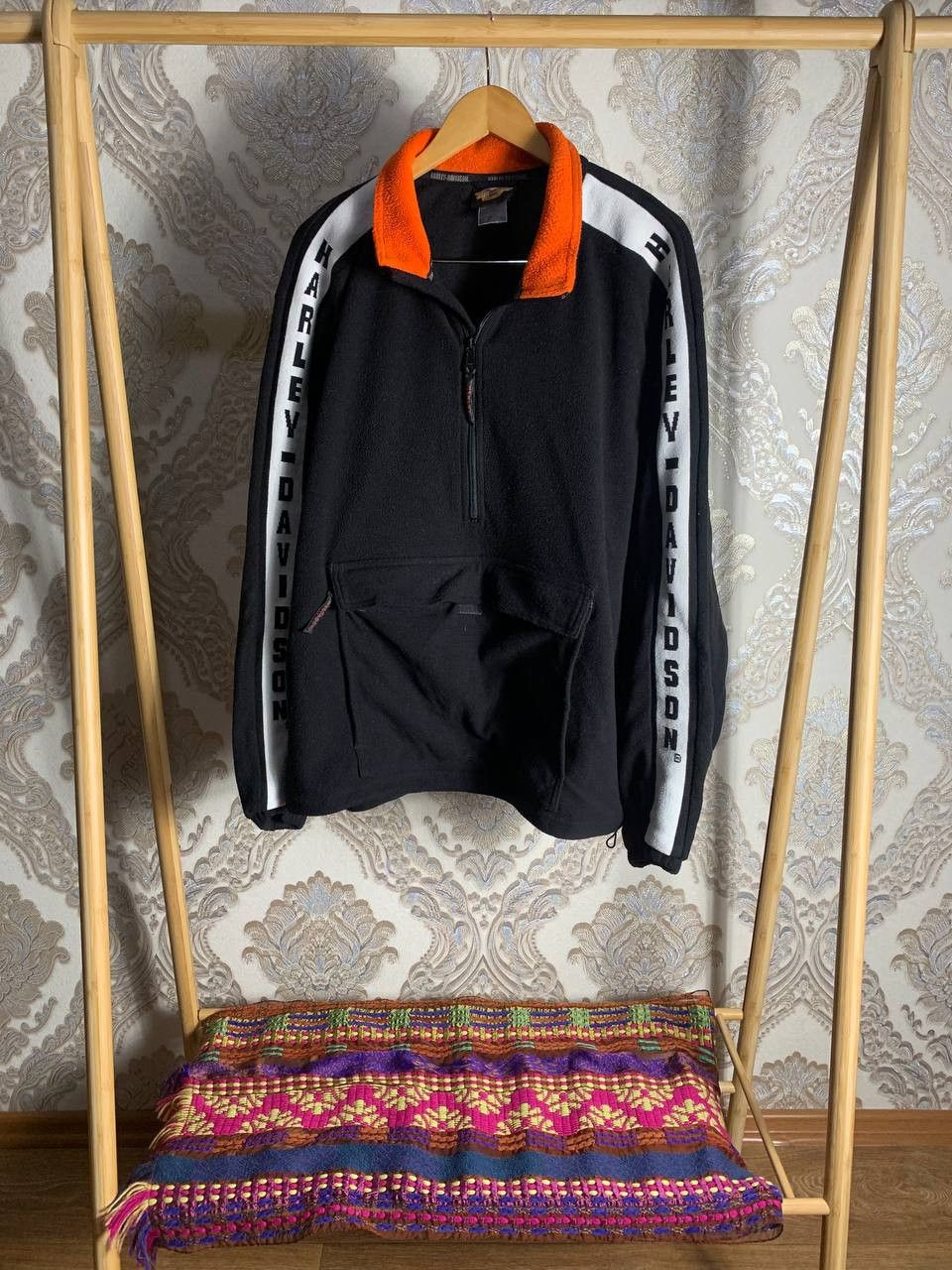 Harley Davidson Vintage Harley Davidson Fleece Jacket Motorcycle Y2K 90s Size US L / EU 52-54 / 3 - 3 Thumbnail