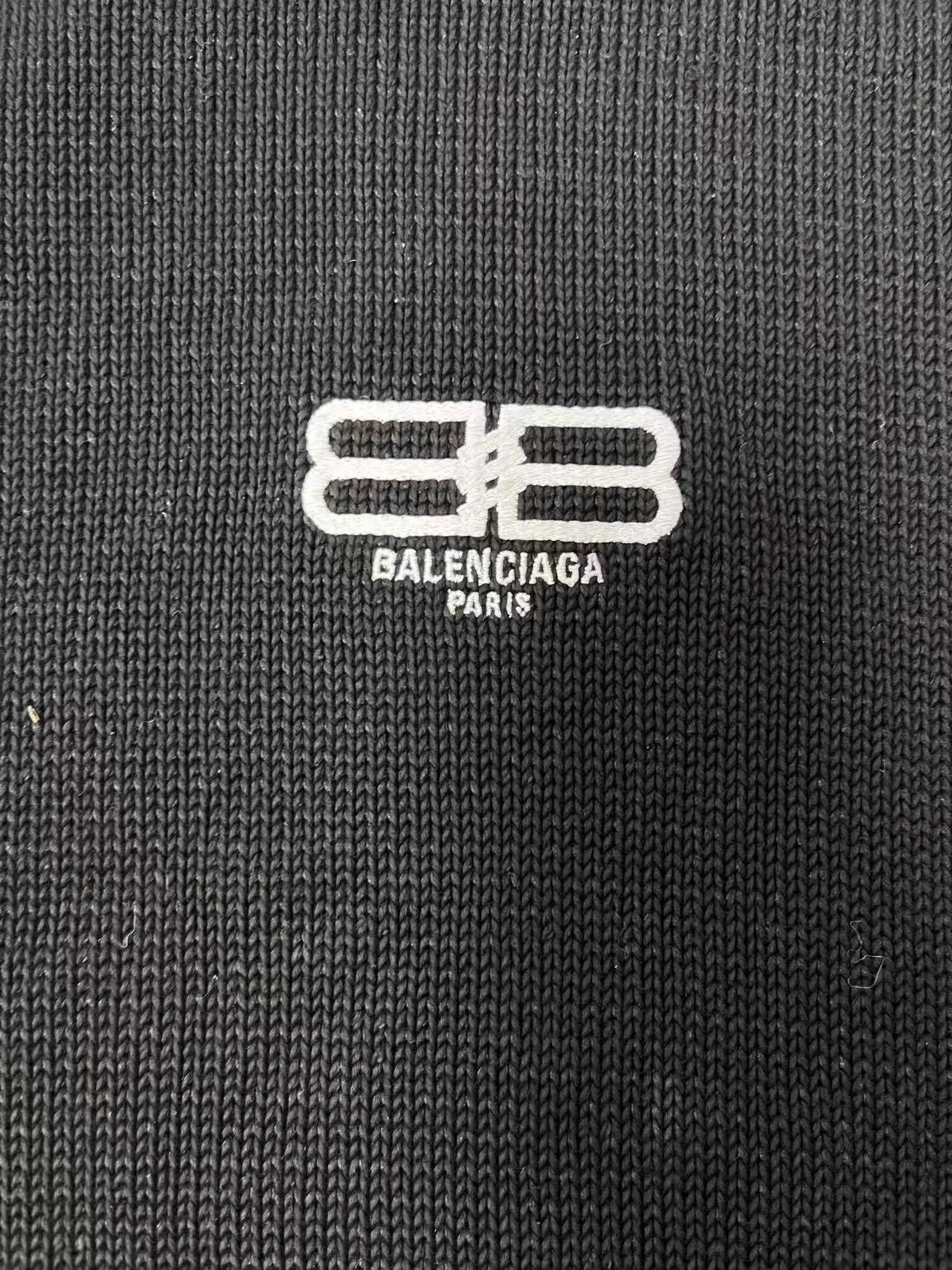 Balenciaga Balenciaga Logo Embroidered Longsleeve Sweater Men's XS Good Size US XS / EU 42 / 0 - 3 Thumbnail