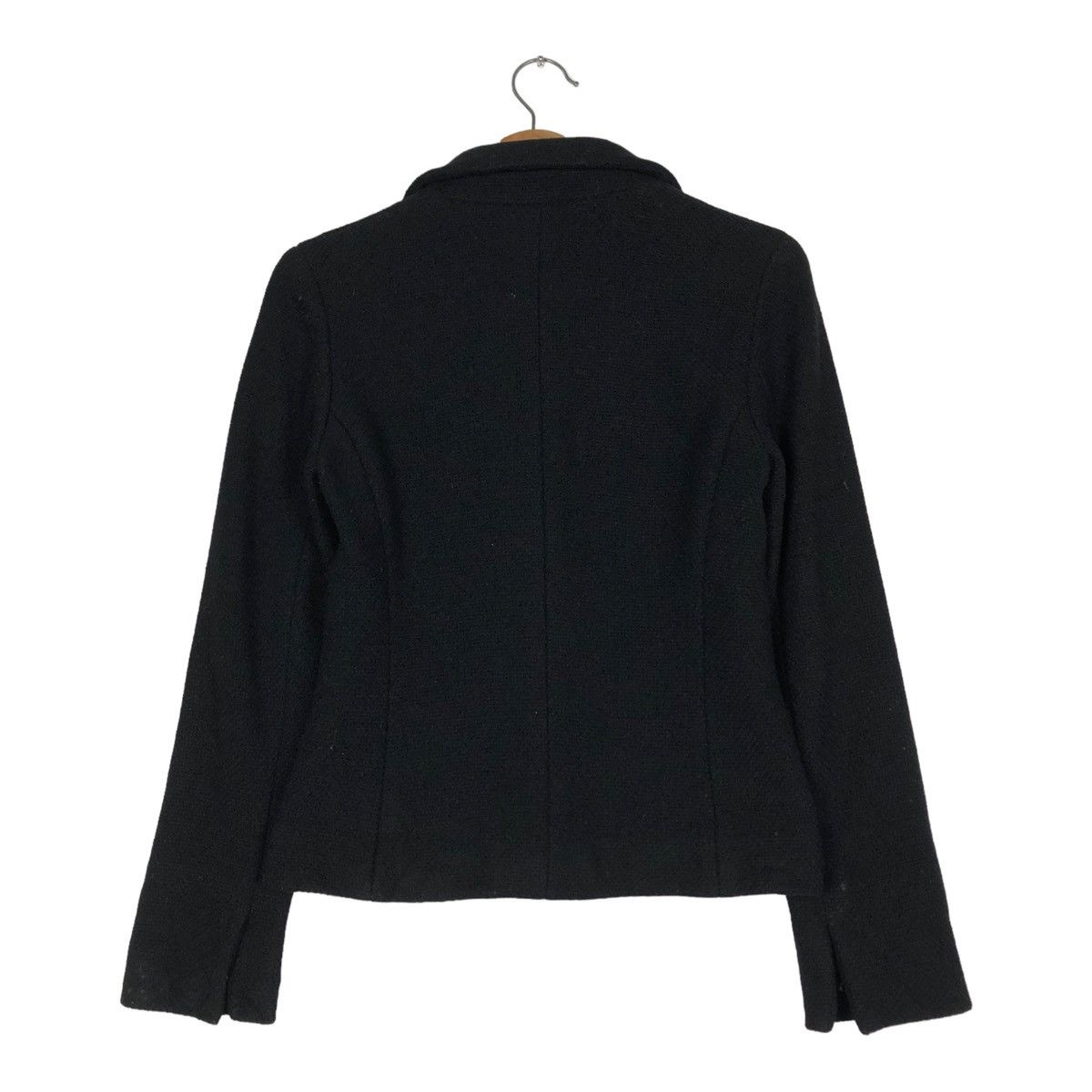 Japanese Brand 🔥RICH BLACK CROPPED WOOL JACKET INED JAPAN Size M / US 6-8 / IT 42-44 - 9 Thumbnail