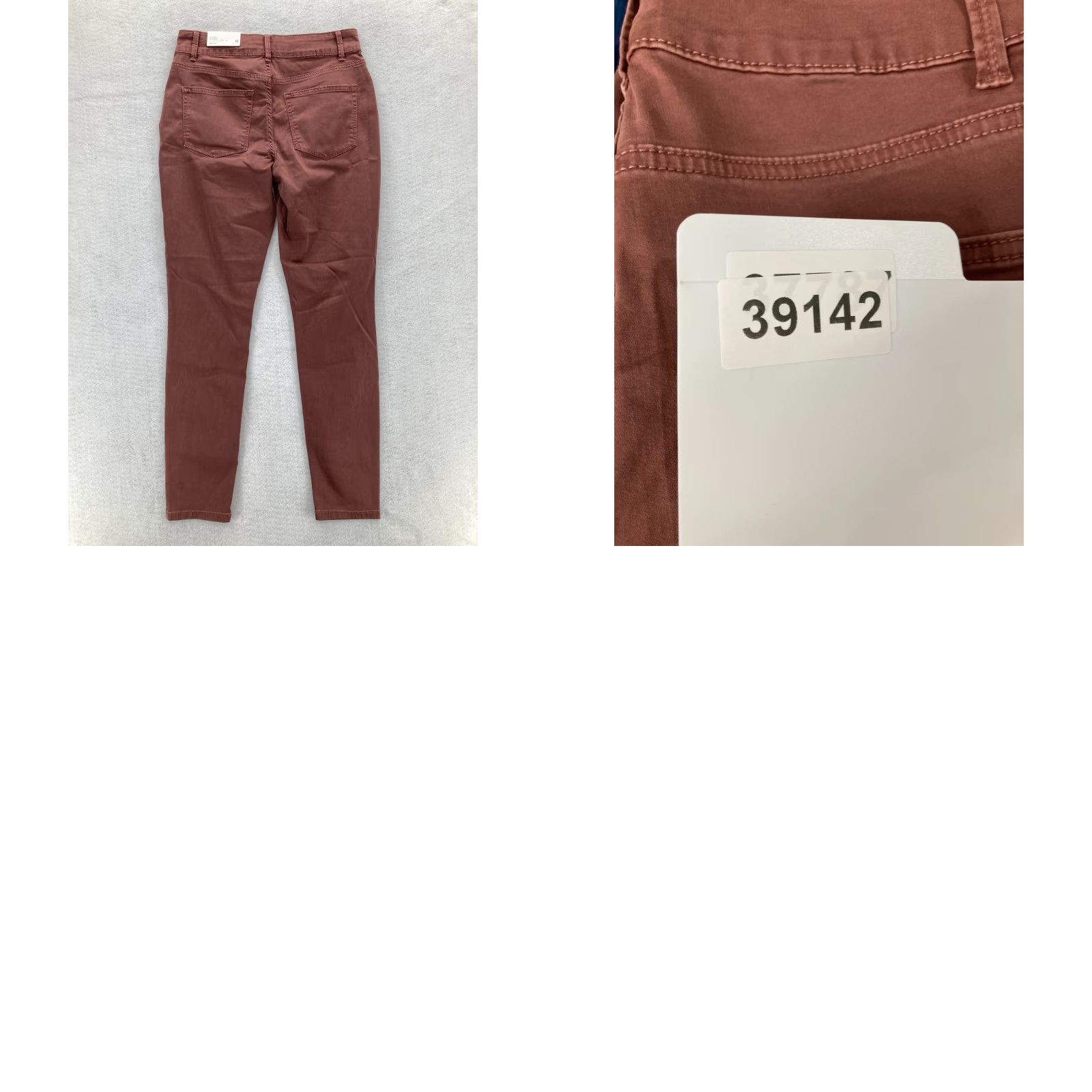 Vintage Maurices M Jeans Jeggings Women's Medium Red Stretch Denim High Rise Preppy NWT Jeans Size 32" / US 10 / IT 46 - 9 Thumbnail