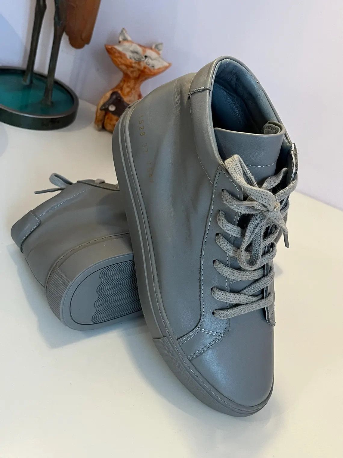 Common Projects High-Top Sneakers Achilles Leather Trainers Boot UK4 EU37 Size US 7 / IT 37 - 4 Thumbnail