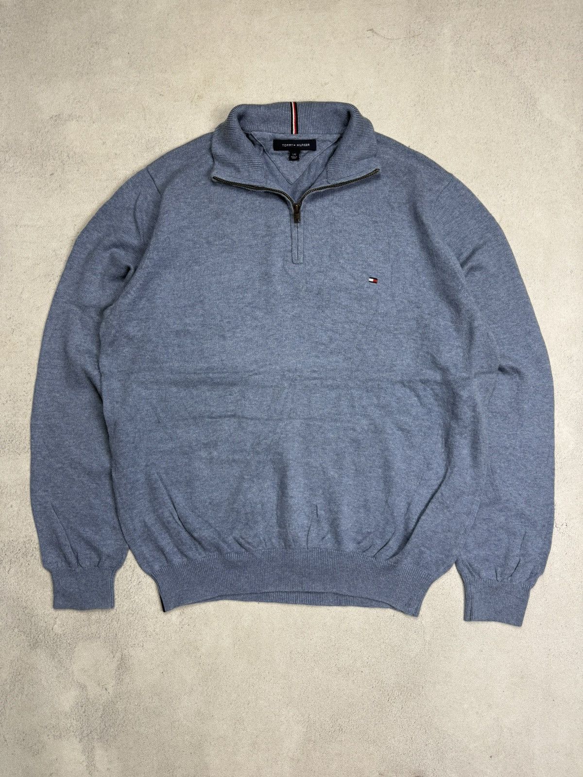 Tommy Hilfiger Tommy Hilfiger Knit Half Zip Sweater Jumper Size US L / EU 52-54 / 3 - 1 Thumbnail