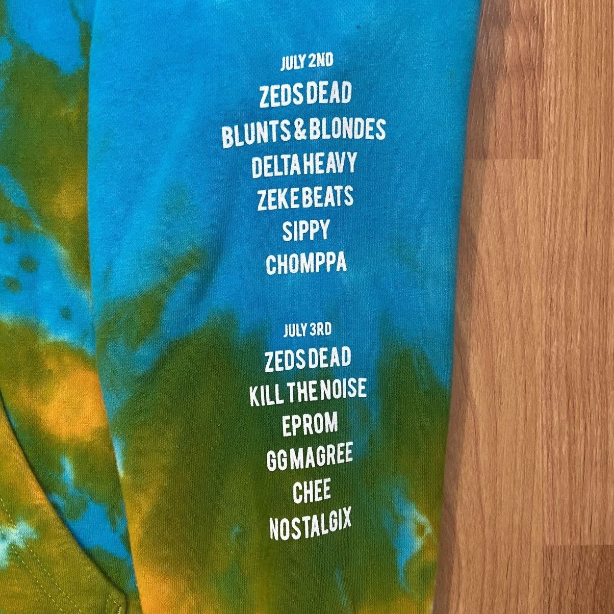 Band Tees Zeds Dead Deadrocks VlI First Show Back Tie Dye Hoodie Large Size US L / EU 52-54 / 3 - 8 Thumbnail