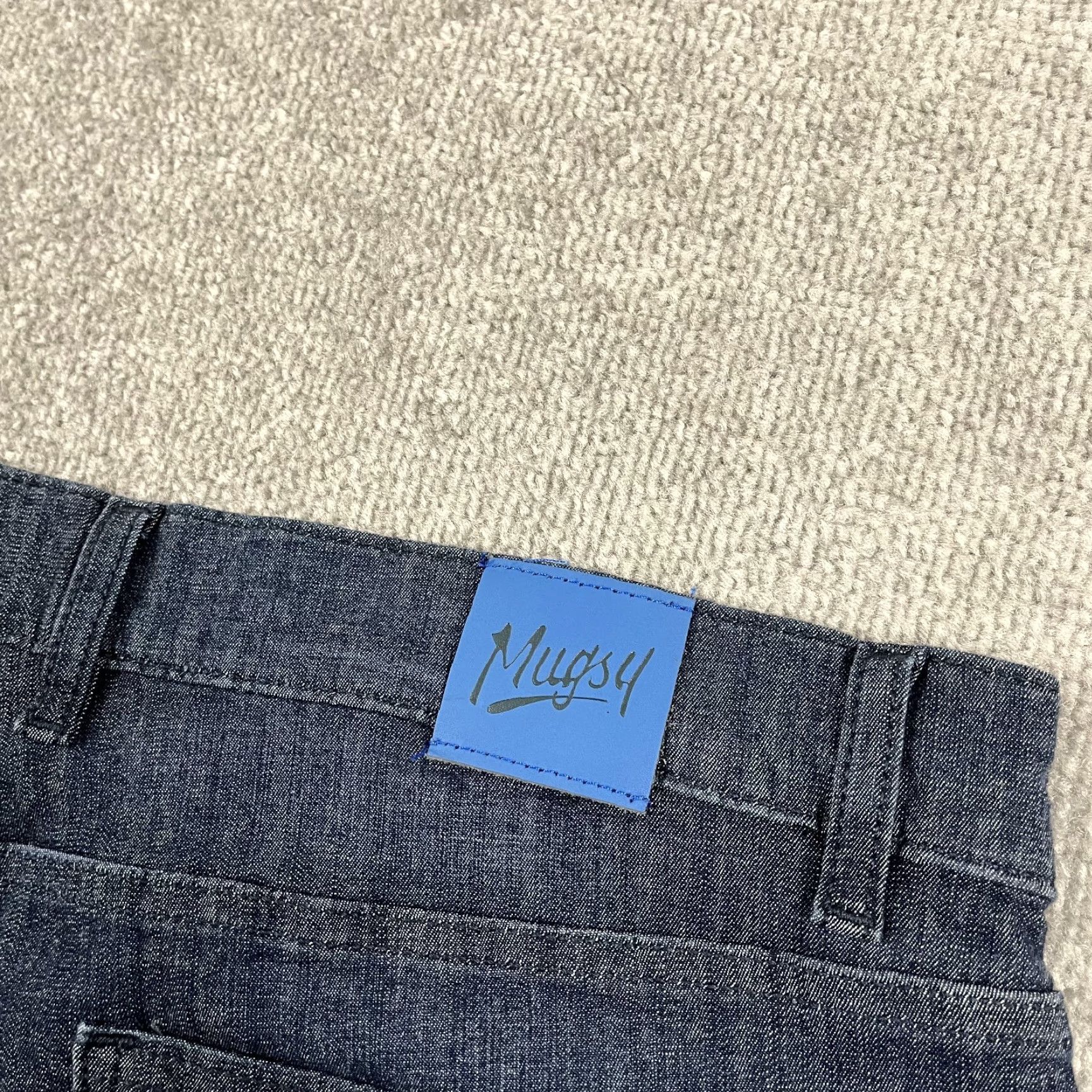 Denime Mugsy Jeans Men 40 x 31 Blue Straight Leg Stretch Denim Casual Pants Size US 40 / EU 56 - 5 Thumbnail