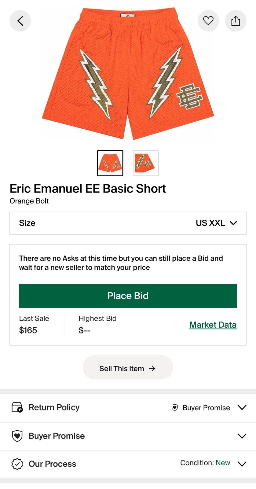 Eric Emanuel Eric Emmanuel light bolt shorts Size US 38 / EU 54 - 1 Thumbnail