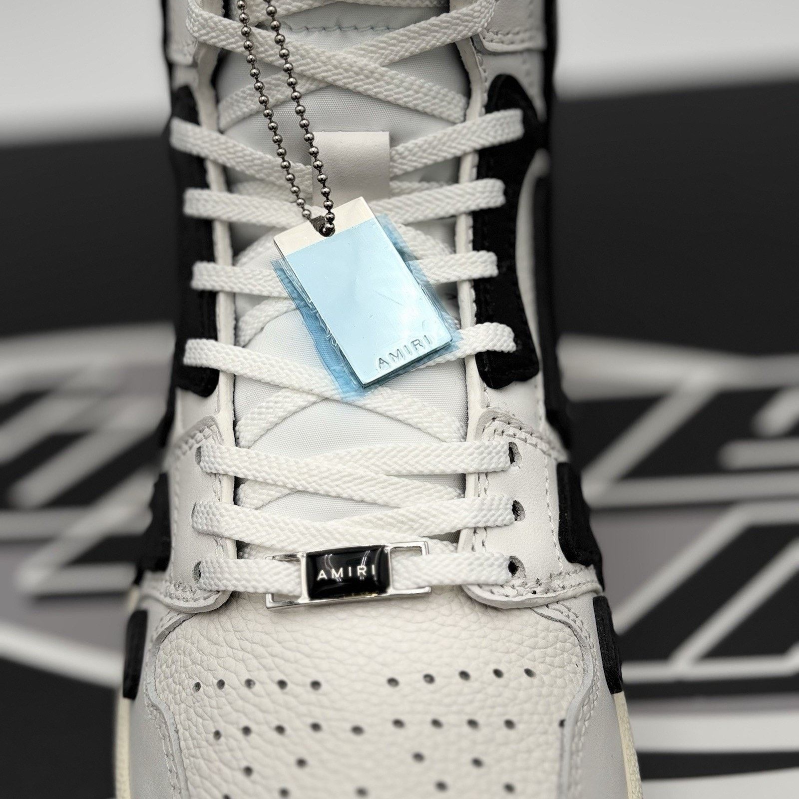 Amiri Amiri Skel High Top Sneakers ' Black, White ' | NEW! Size US 9 / EU 42 - 7 Thumbnail