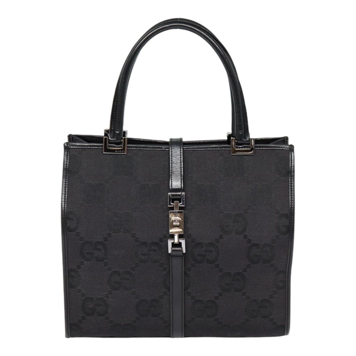 Gucci Gg Canvas Black Canvas Handbag (Pre-Owned) Size ONE SIZE - 1 Thumbnail