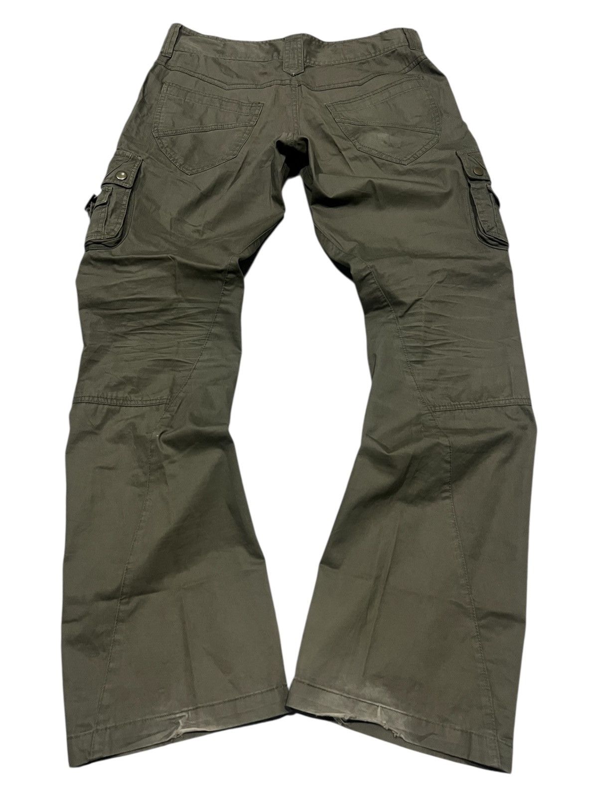 If Six Was Nine × Japanese Brand × Le Grande Bleu (L.G.B.) Michel Klein Homme Flared Cargo Pants Size US 33 - 2 Thumbnail