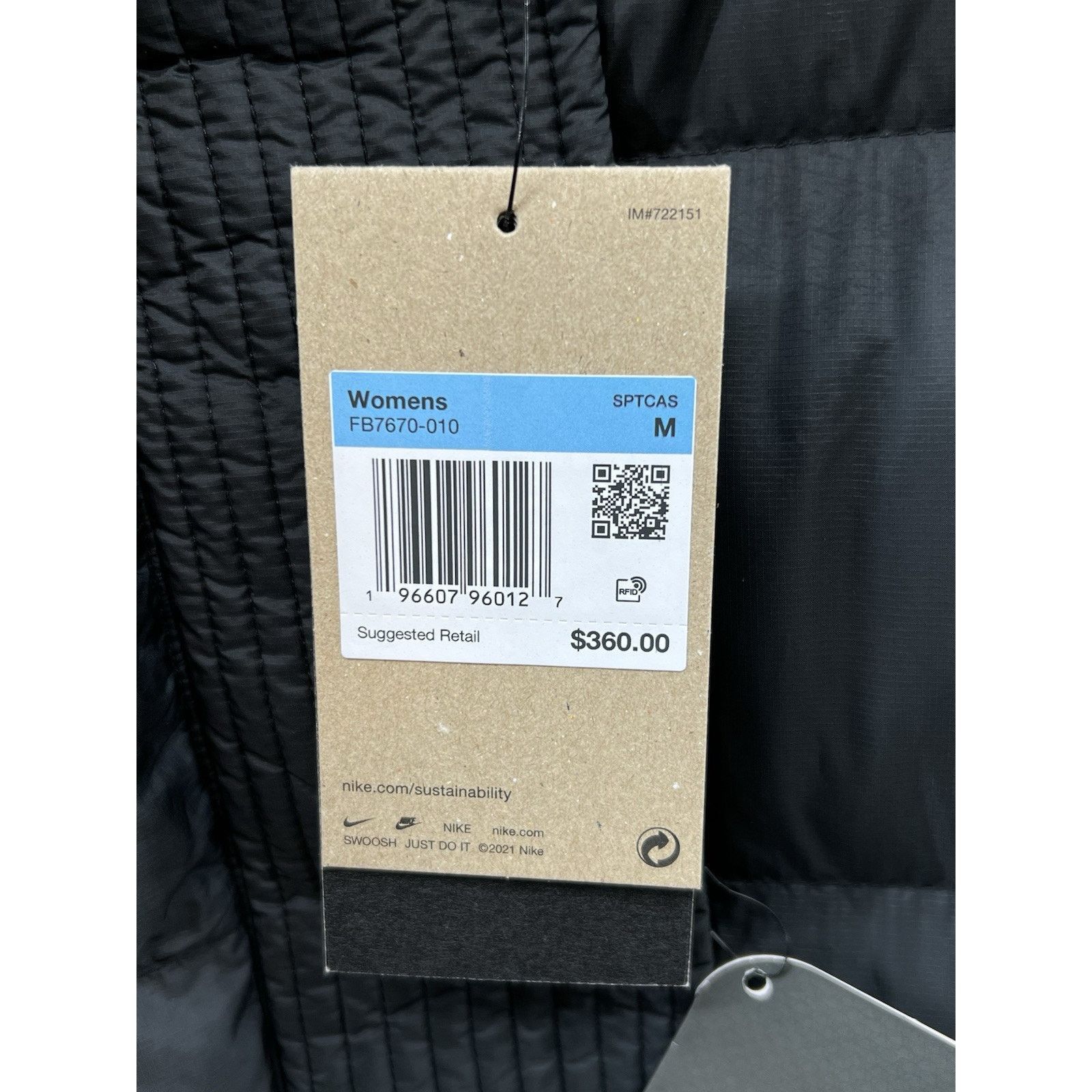 Nike Nike Puffer PrimaLoft Therma-FIT Oversized Parka FB7670-010 Size M / US 6-8 / IT 42-44 - 4 Thumbnail