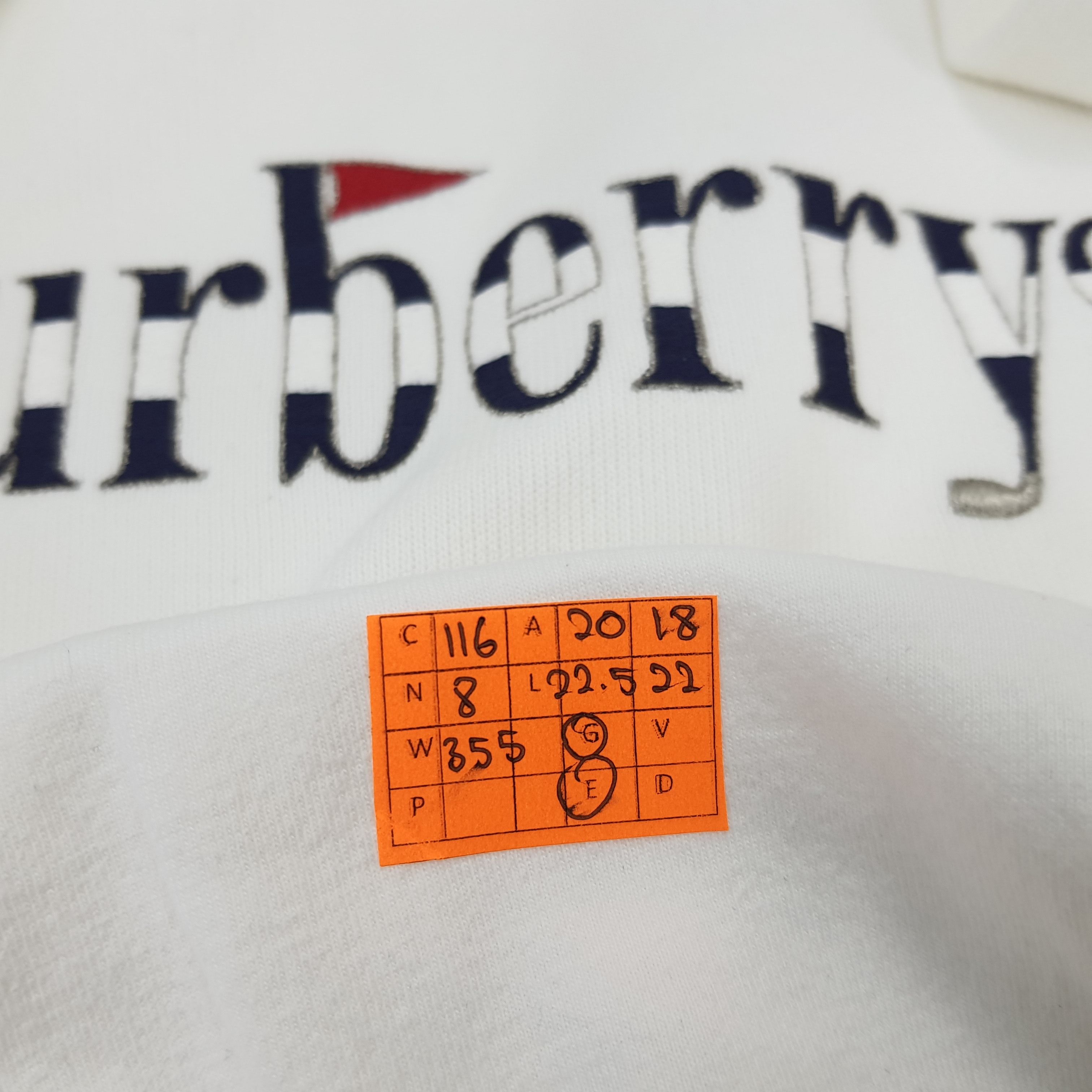 Vintage Burberry Spell Out Flag Sweatshirt