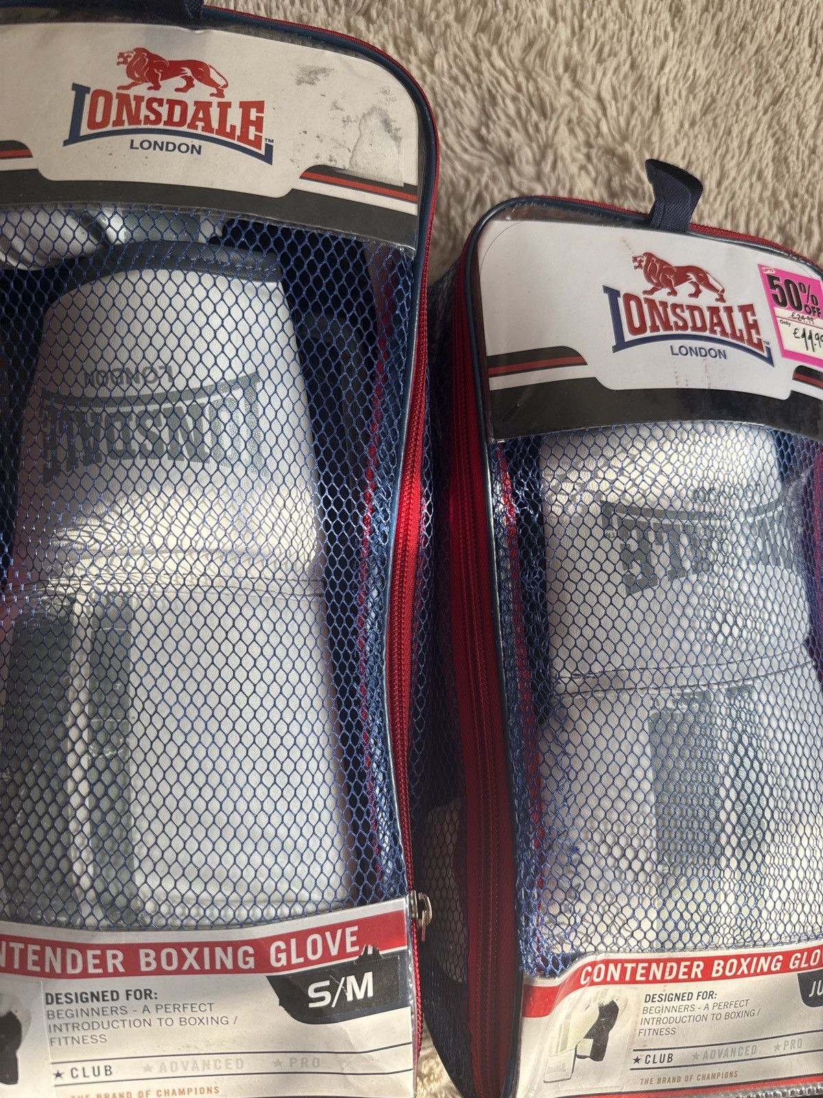 Lonsdale Boxing gloves Size ONE SIZE - 2 Thumbnail