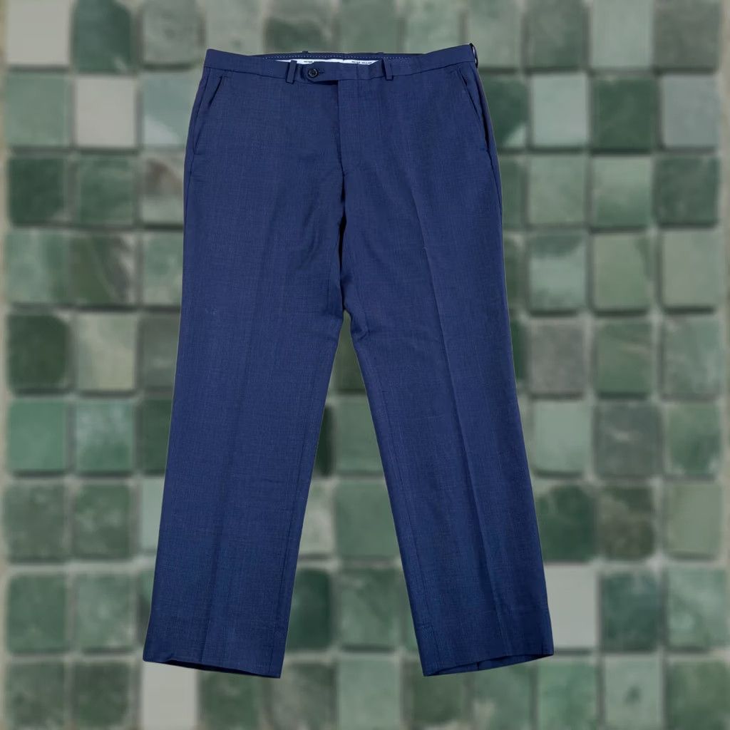 Peter Millar Peter Millar Wool Dress Pants Trousers Flat Front Blue Plaid 38x31 Men Dress Pants Wool Straight Comfortable Regular Fit Mens Size US 38 / EU 54 - 1 Thumbnail